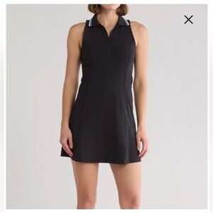 90 Degree By Reflex Blue Lux Monet Tennis  Dress